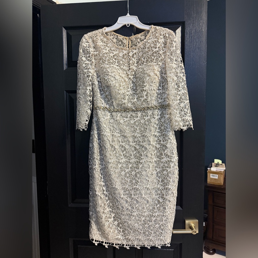 Elegant Cream Lace Dress